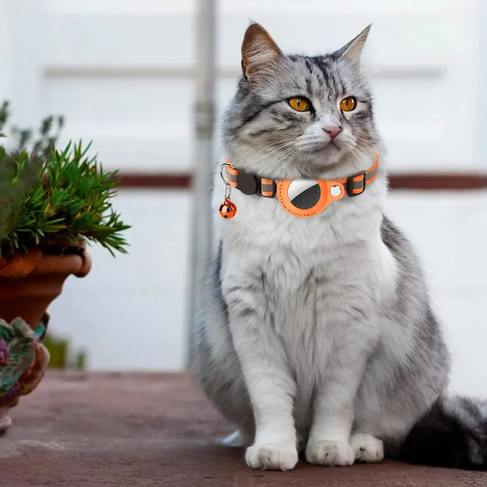 Apple AirTag Reflective Cat Collar – Keep Your Cat Safe & Trackable