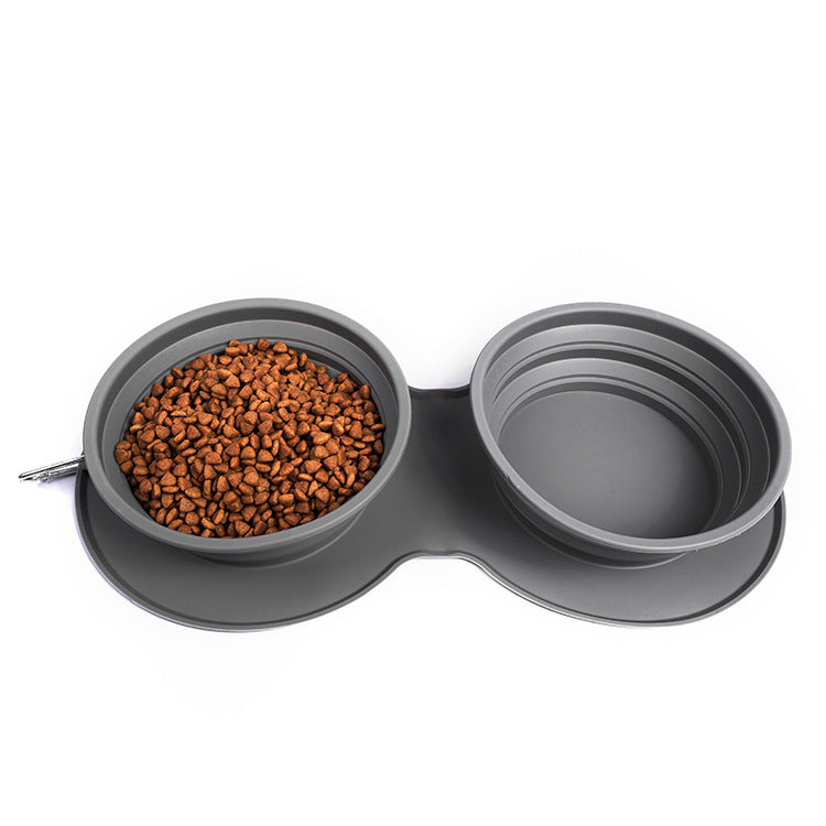 Premium Silicone Foldable Slow Feeding Pet Bowl