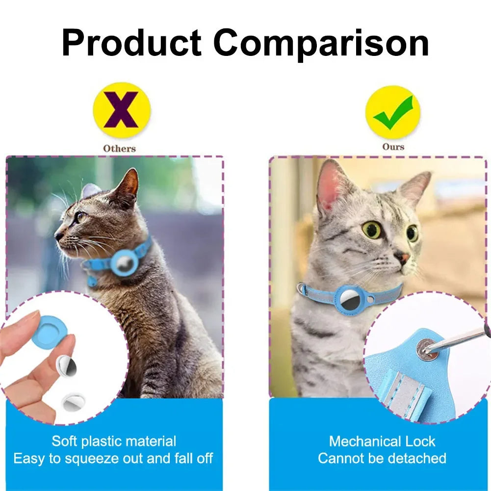 Apple AirTag Reflective Cat Collar – Keep Your Cat Safe & Trackable